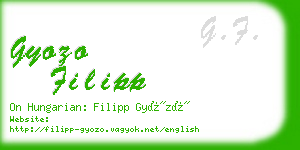 gyozo filipp business card